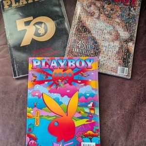 Playboy Magazine lot of 3 Special Edition Anniversary 1999  2000 2004